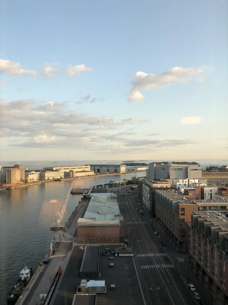 View from Clarion Hotel Helsinki room 14th floor