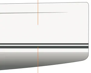 Hanse Yacht 388, White hull Dark Grey waterline
