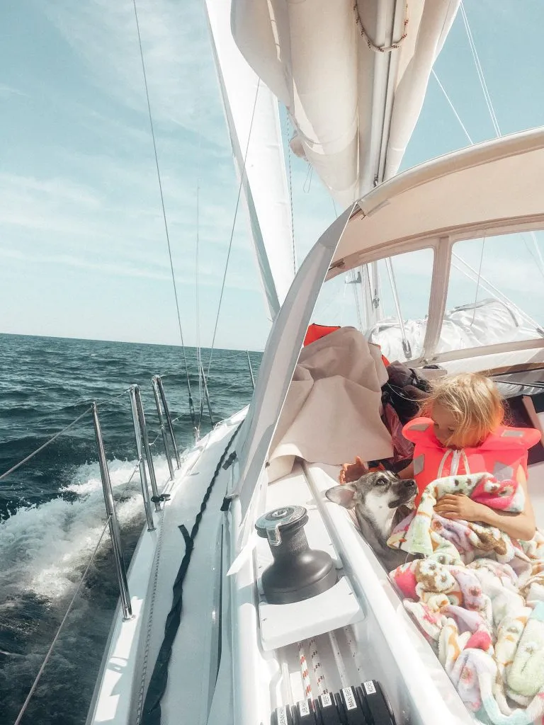 Little L on our HanseYachts Hanse 388 s/y Charlotte