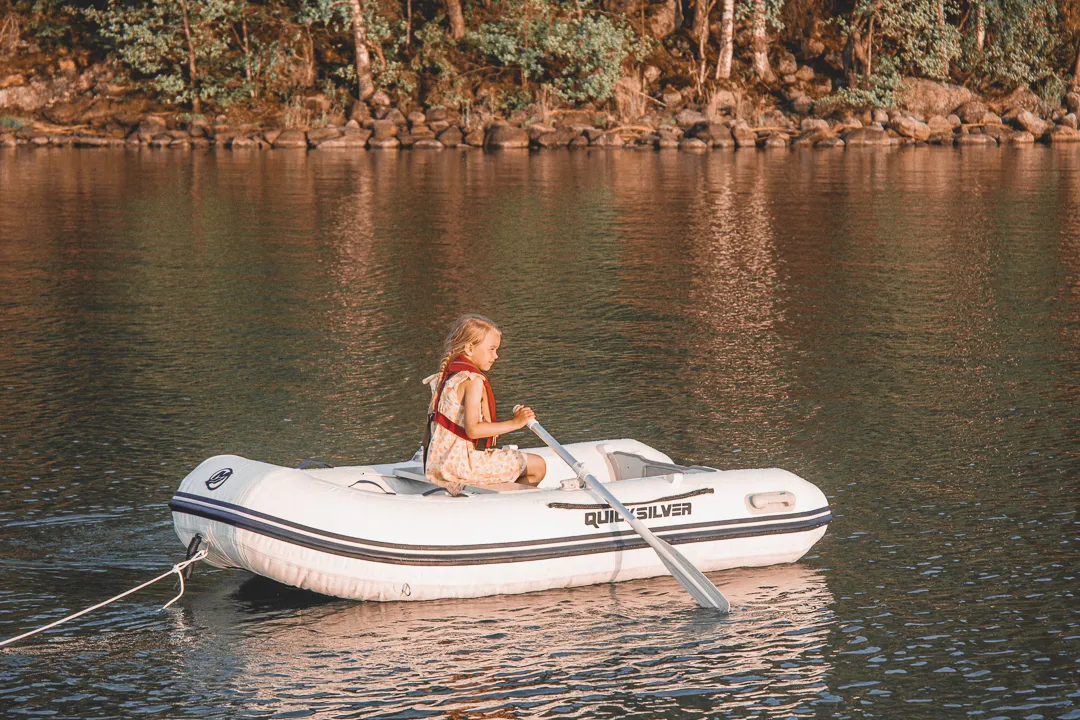 M our rowing with our Mercury Quicksilver dinghy.