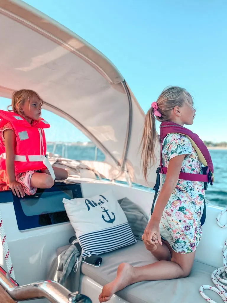 Little L and M checking out the coast right outside Hel, Poland.