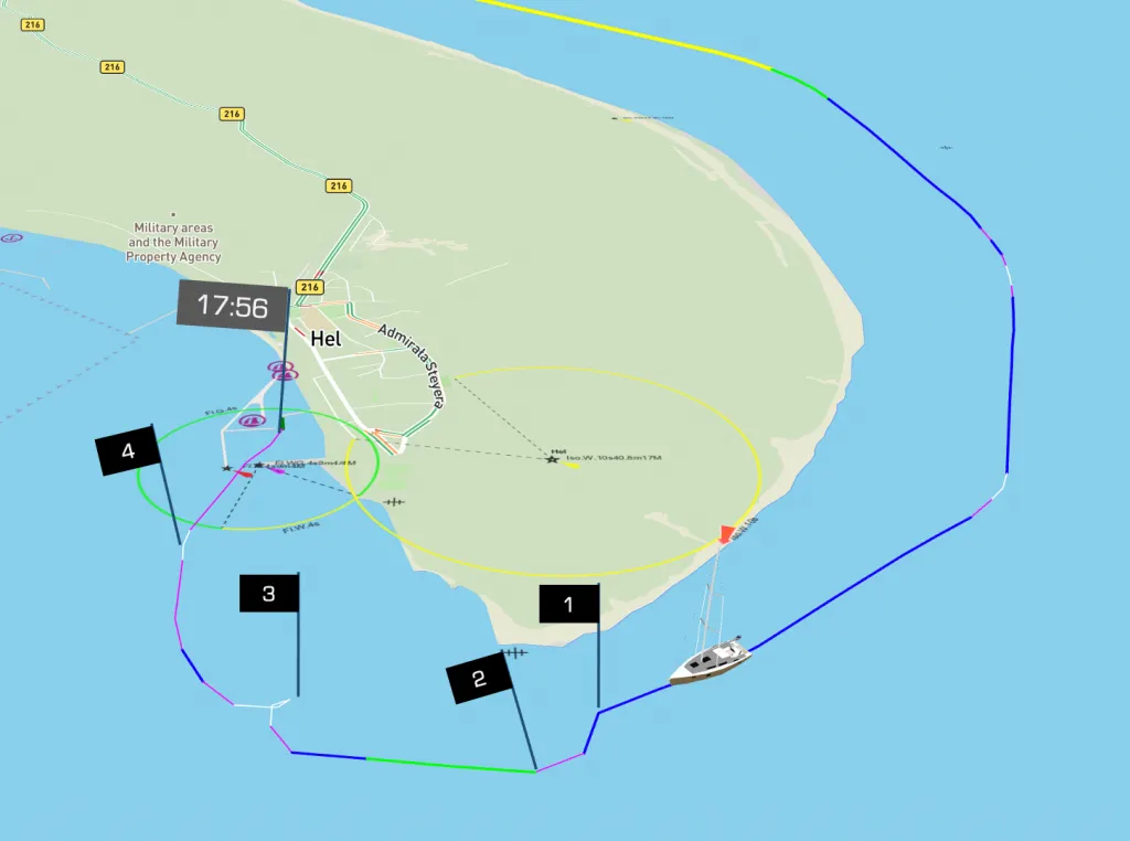 The final events on our sail from Rønne to Hel, Poland on s/y Charlotte.