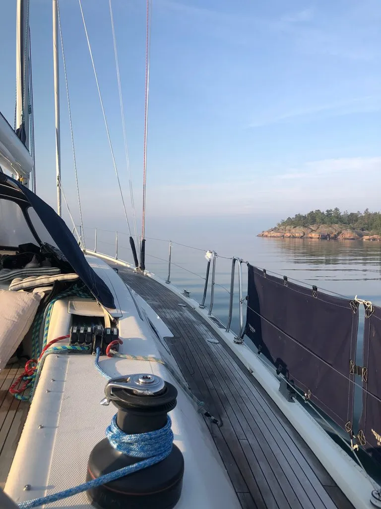 Sailing to Visby
